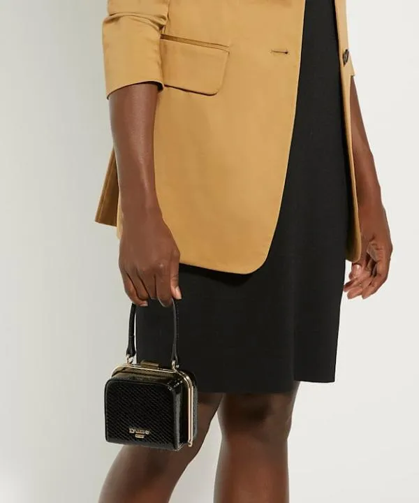 Dune London Handbags Santerini Black ReptileEffect Micro GrabBag Dune London Black 8211 Women Dune London Handbags Santerini Black ReptileEffect Micro GrabBag Dune London Black 8211 Women