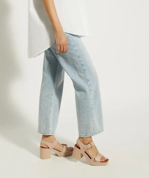 Dune London Heeled Sandals Jenies Blush MidPlatform Sandals Dune London Pink 8211 Women