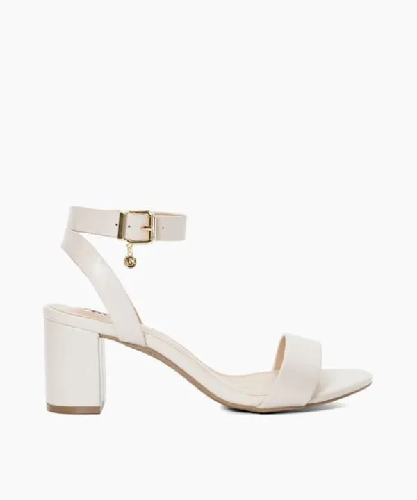Dune London Heeled Sandals Memee Ecru Wide Fit Mid Block Heel Sandals Dune London Neutral 8211 Women