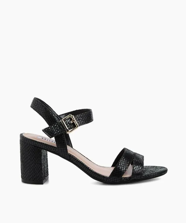 Dune London Heeled Sandals Merisa Black BlockHeeled Sandals Dune London Black 8211 Women