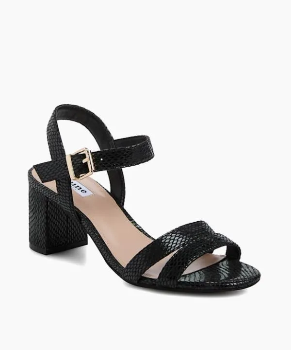 Dune London Heeled Sandals Merisa Black BlockHeeled Sandals Dune London Black 8211 Women