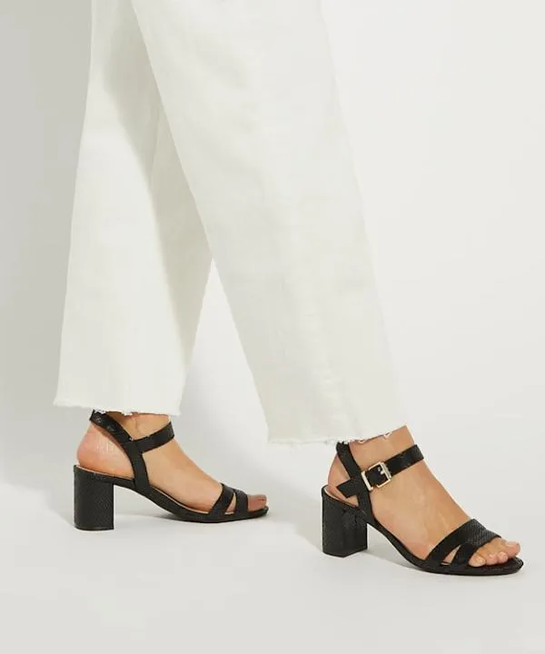 Dune London Heeled Sandals Merisa Black BlockHeeled Sandals Dune London Black 8211 Women