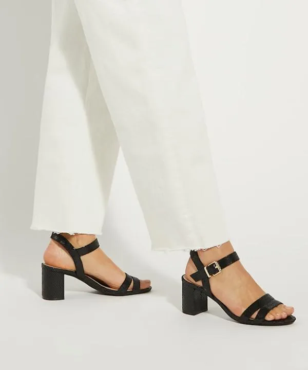 Dune London Heeled Sandals Merisa Black WideFit BlockHeel Sandals Dune London Black Synthetic 8211 Women Dune London Heeled Sandals Merisa Black WideFit BlockHeel Sandals Dune London Black Synthetic 8211 Women