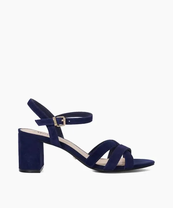 Dune London Heeled Sandals Merlina Navy Block Heel Sandals Dune London Blue 8211 Women