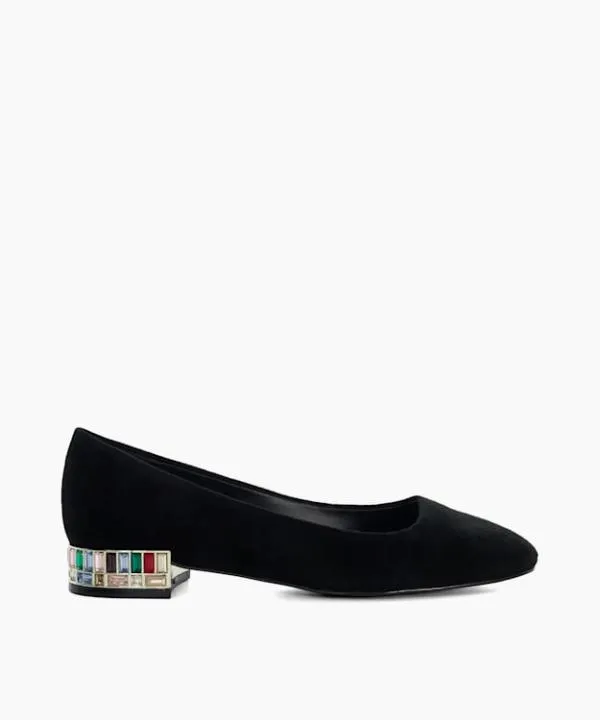Dune London Heels Ballerina Black Cut Glass Heel Ballerina Pumps Dune London Black 8211 Women