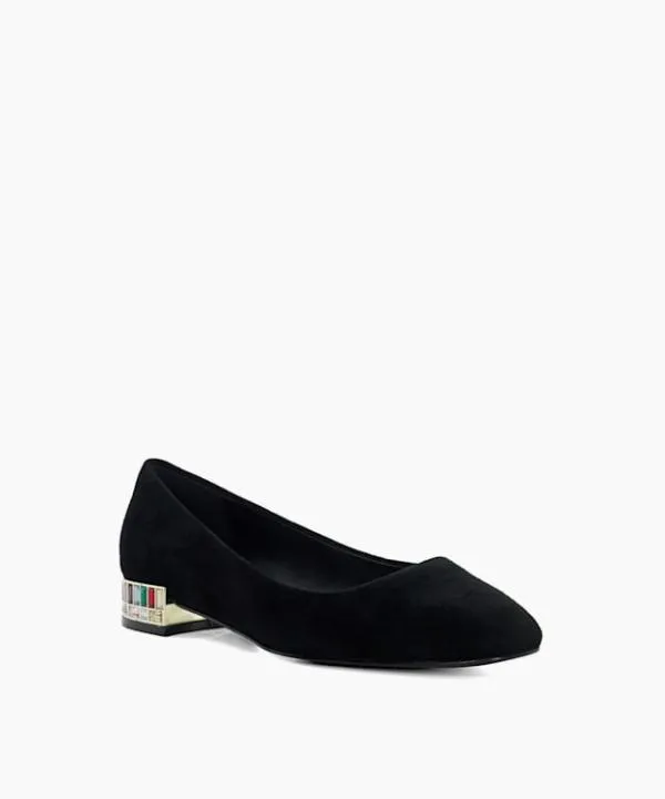 Dune London Heels Ballerina Black Cut Glass Heel Ballerina Pumps Dune London Black 8211 Women