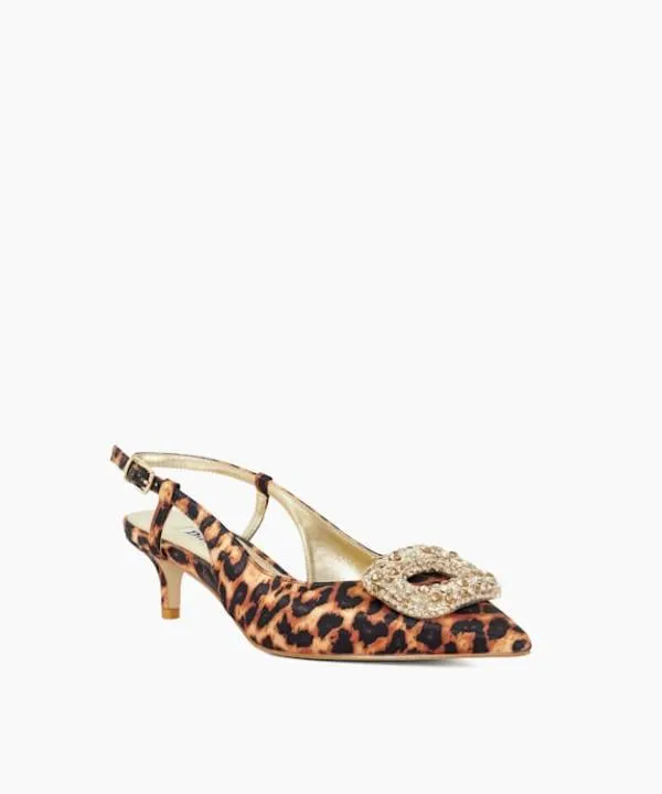 Dune London Heels Centrepiece Leopard Boucle Brooch Detail Kitten Heel Slingback Dune London Animal 8211 Women Dune London Heels Centrepiece Leopard Boucle Brooch Detail Kitten Heel Slingback Dune London Animal 8211 Women