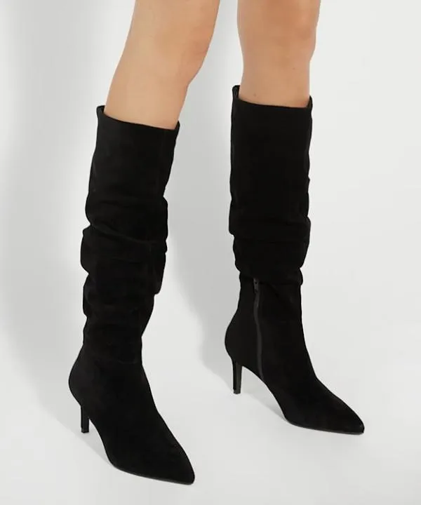 Dune London Knee High Boots Slouchings Black Pointed Toe Slouchy KneeHigh Boots Dune London Black 8211 Women Dune London Knee High Boots Slouchings Black Pointed Toe Slouchy KneeHigh Boots Dune London Black 8211 Women
