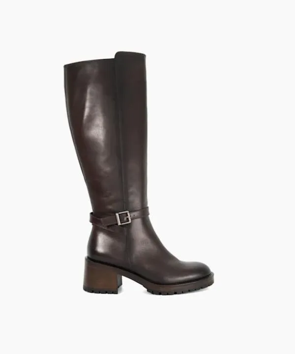 Dune London Knee High Boots Tassie Brown Knee High Block Heel Buckle Boots Dune London Brown 8211 Women Dune London Knee High Boots Tassie Brown Knee High Block Heel Buckle Boots Dune London Brown 8211 Women