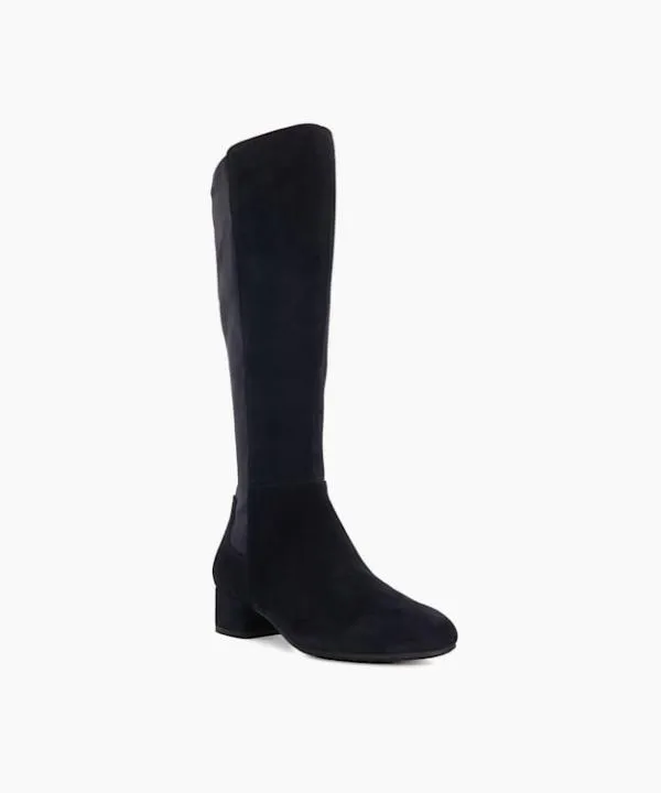 Dune London Knee High Boots Tayla Navy Wide Fit Stretch KneeHigh Boots Dune London Blue 8211 Women Dune London Knee High Boots Tayla Navy Wide Fit Stretch KneeHigh Boots Dune London Blue 8211 Women