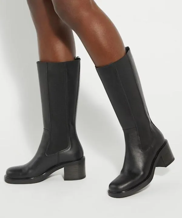Dune London Knee High Boots Temley Black Block Heel Knee High Boots Dune London Black 8211 Women Dune London Knee High Boots Temley Black Block Heel Knee High Boots Dune London Black 8211 Women