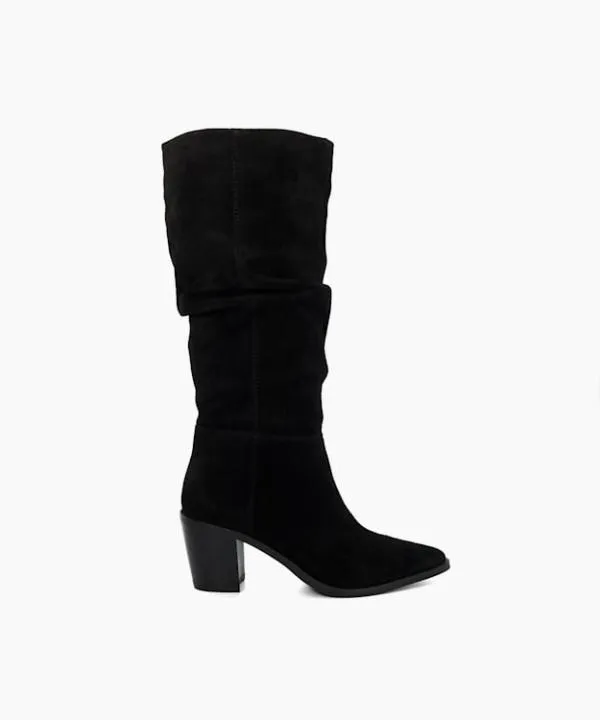 Dune London Knee High Boots Troubles Black Suede Knee High Western Boots Dune London Black 8211 Women Dune London Knee High Boots Troubles Black Suede Knee High Western Boots Dune London Black 8211 Women
