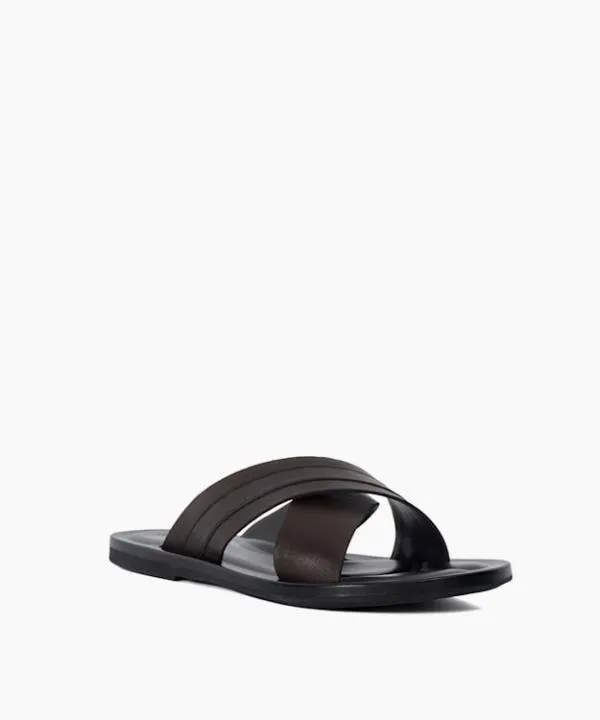 Dune London Leather Sandals Frankos Brown Leather Cross Over Strap Sandals Dune London Brown 8211 Men Dune London Leather Sandals Frankos Brown Leather Cross Over Strap Sandals Dune London Brown 8211 Men