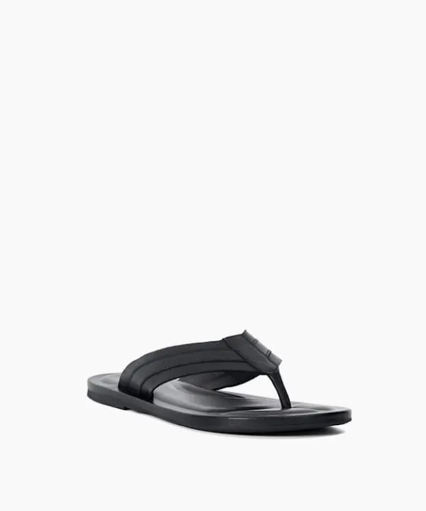 Dune London Leather Sandals Fredos Black Leather Toe Post Sandals Dune London Black 8211 Men