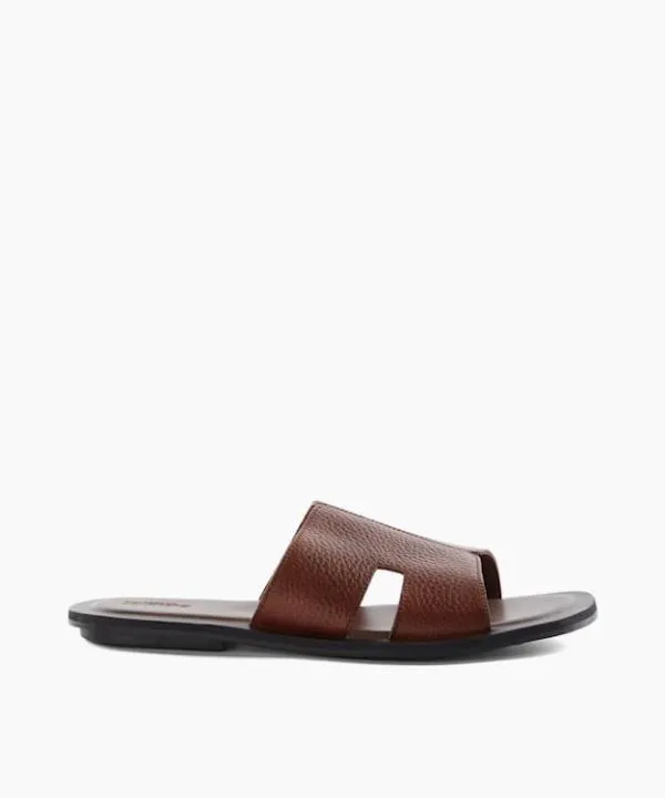 Dune London Leather Sandals Initially Tan Flat Leather Sandals Dune London Brown 8211 Men