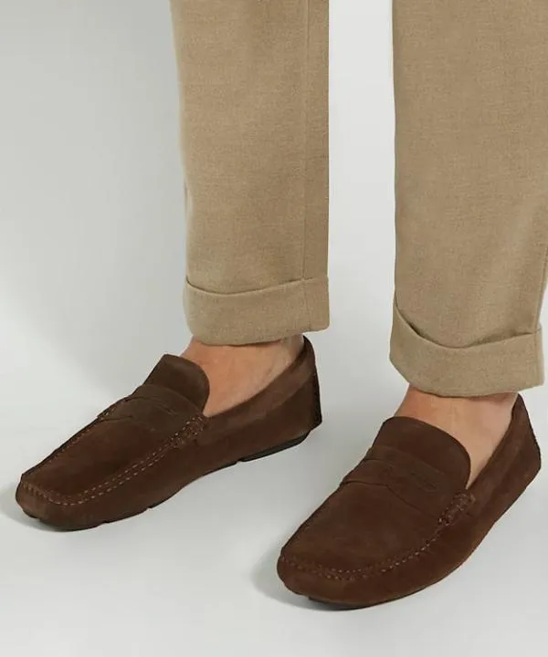 Dune London Loafers Bradlay Brown SquareToe Suede Moccasin Loafers Dune London Brown 8211 Men Dune London Loafers Bradlay Brown SquareToe Suede Moccasin Loafers Dune London Brown 8211 Men