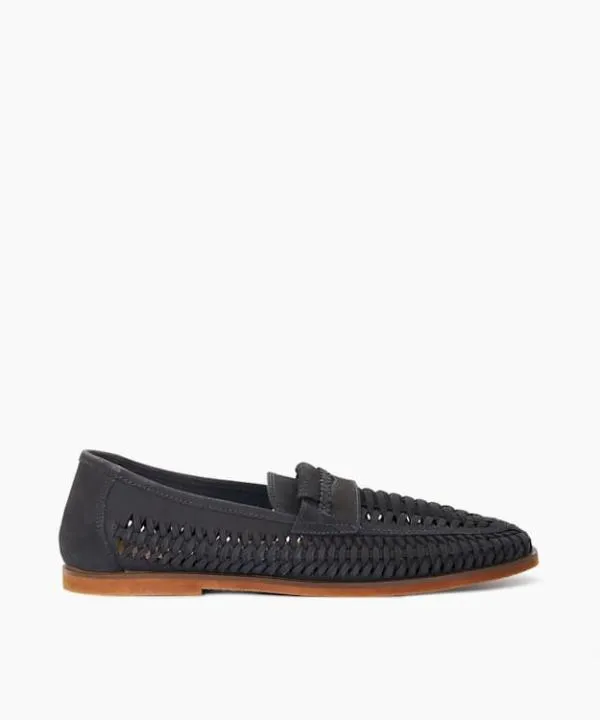Dune London Loafers Brickles Dark Navy Casual Woven Loafers Dune London Blue 8211 Men