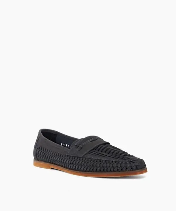 Dune London Loafers Brickles Dark Navy Casual Woven Loafers Dune London Blue 8211 Men