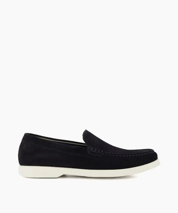 Dune London Loafers Buftonn Navy Casual Suede Loafers Dune London Blue Suede 8211 Men