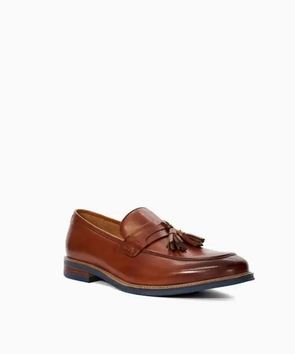 Dune London Loafers Simley Tan Leather Contrast Sole Tassel Loafers Dune London Brown 8211 Men Dune London Loafers Simley Tan Leather Contrast Sole Tassel Loafers Dune London Brown 8211 Men