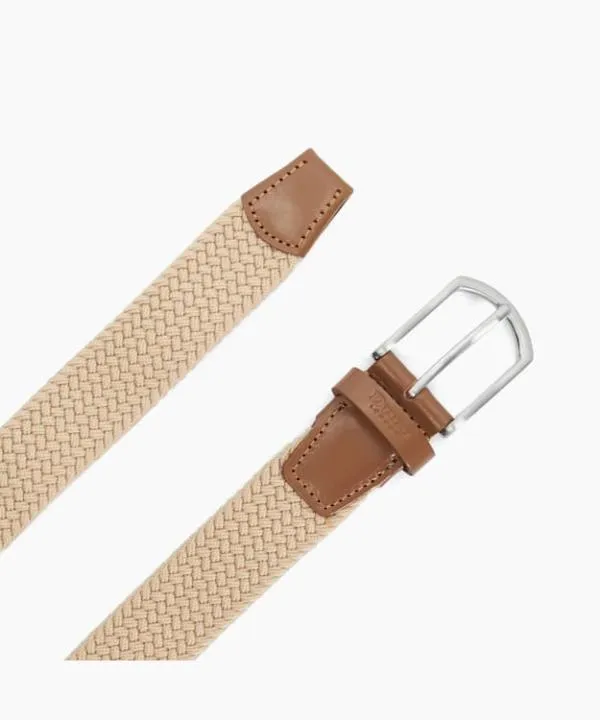 Dune London Purses Omar Beige Woven Belt Dune London Neutral 8211 Men