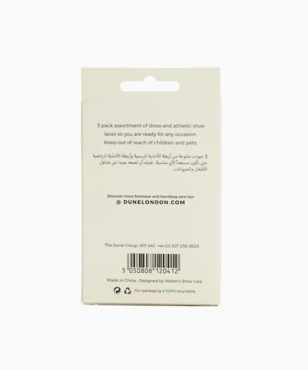 Dune London Shoe Care Laces 3 Pack Clear 3 Pack Of Laces Dune London White 8211 WomenMen Dune London Shoe Care Laces 3 Pack Clear 3 Pack Of Laces Dune London White 8211 WomenMen