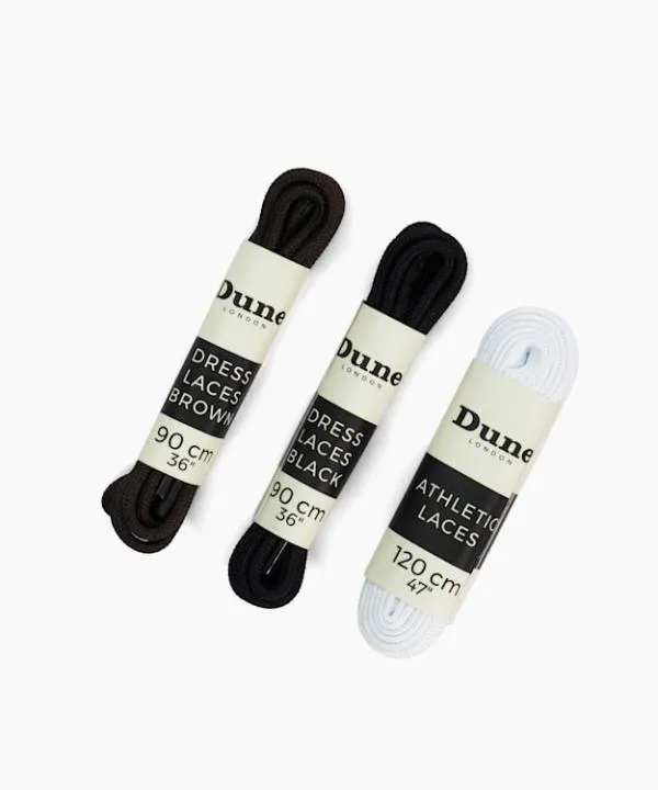 Dune London Shoe Care Laces 3 Pack Clear 3 Pack Of Laces Dune London White 8211 WomenMen Dune London Shoe Care Laces 3 Pack Clear 3 Pack Of Laces Dune London White 8211 WomenMen