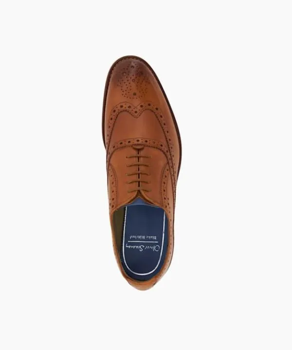 Dune London Smart Shoes Ledwell Tan AntiquedLeather Oxford Shoes Dune London Brown 8211 Men