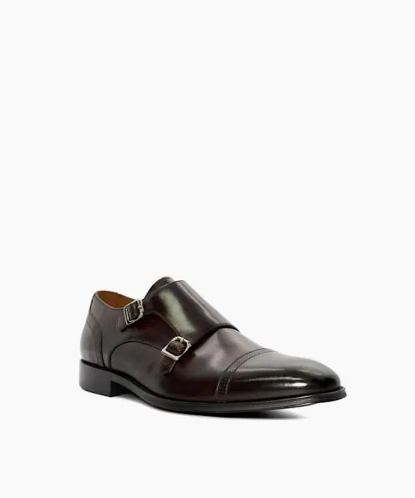 Dune London Smart Shoes Saloon Brown Leather Double Strap Monk Shoes Dune London Brown 8211 Men Dune London Smart Shoes Saloon Brown Leather Double Strap Monk Shoes Dune London Brown 8211 Men