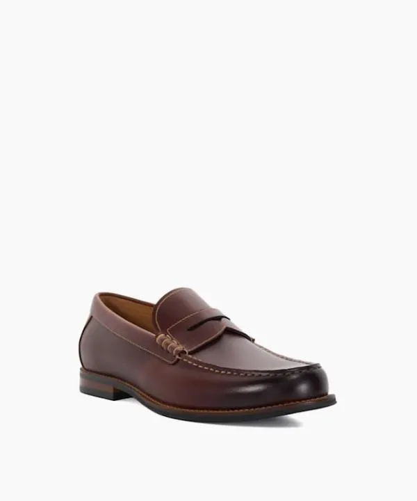 Dune London Smart Shoes Samson Chestnut PennyTrim Loafers Dune London Brown 8211 Men Dune London Smart Shoes Samson Chestnut PennyTrim Loafers Dune London Brown 8211 Men
