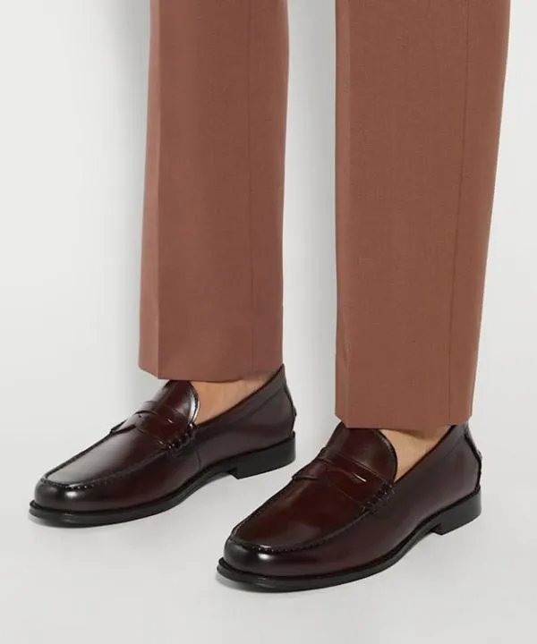 Dune London Smart Shoes Samson Chestnut PennyTrim Loafers Dune London Brown 8211 Men Dune London Smart Shoes Samson Chestnut PennyTrim Loafers Dune London Brown 8211 Men
