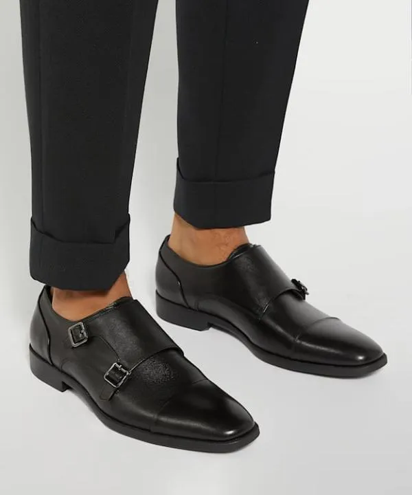 Dune London Smart Shoes Satchin Black Double Buckle Monk Shoe Dune London Black 8211 Men Dune London Smart Shoes Satchin Black Double Buckle Monk Shoe Dune London Black 8211 Men