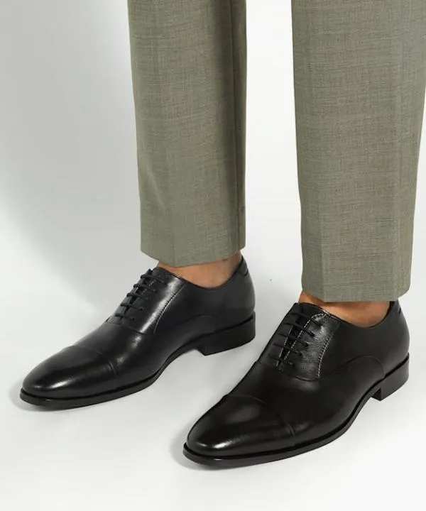 Dune London Smart Shoes Secrecy Black LaceUp Oxford Shoes Dune London Black Leather 8211 Men