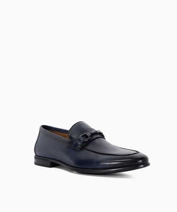 Dune London Smart Shoes Seymore Navy Leather Snaffle Loafers Dune London Blue 8211 Men Dune London Smart Shoes Seymore Navy Leather Snaffle Loafers Dune London Blue 8211 Men