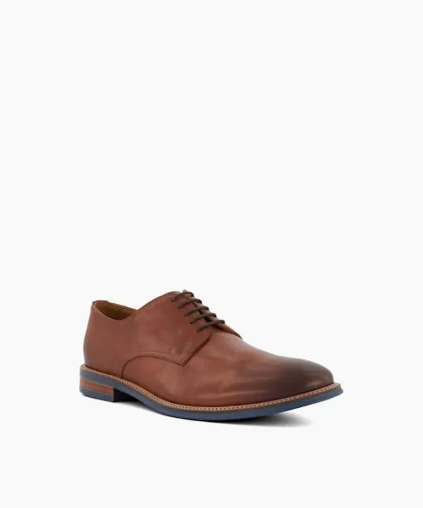 Dune London Smart Shoes Stanley Tan Leather LaceUp Shoes Dune London Brown 8211 Men