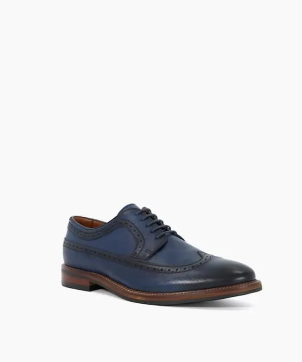 Dune London Smart Shoes Steeles Navy Lace Up Brogues Dune London Blue 8211 Men Dune London Smart Shoes Steeles Navy Lace Up Brogues Dune London Blue 8211 Men