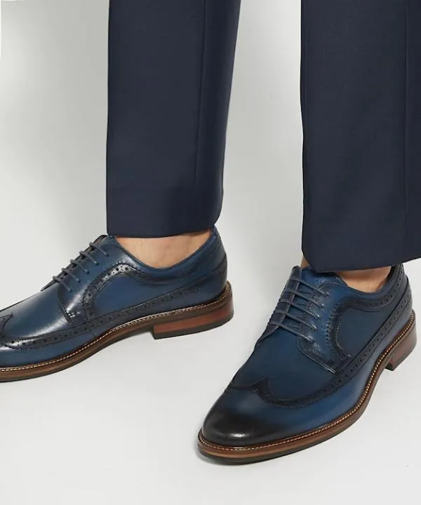 Dune London Smart Shoes Steeles Navy Lace Up Brogues Dune London Blue 8211 Men Dune London Smart Shoes Steeles Navy Lace Up Brogues Dune London Blue 8211 Men