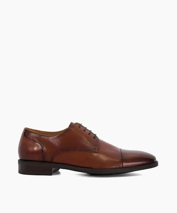 Dune London Smart Shoes Suffix Dark Tan Leather Toe Cap Lace Up Derby Dune London Brown 8211 Men Dune London Smart Shoes Suffix Dark Tan Leather Toe Cap Lace Up Derby Dune London Brown 8211 Men