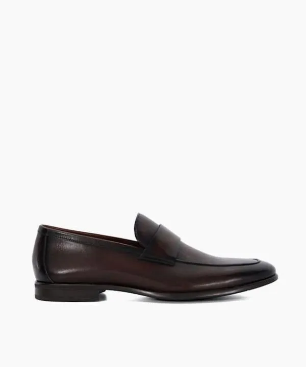 Dune London Smart Shoes Sylas Brown Leather Loafers Dune London Brown 8211 Men