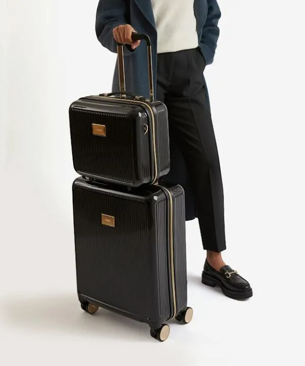 Dune London Suitcases and Luggage Olive Vanity Black Small HardShell Travel Bag Dune London Black 8211 Women Dune London Suitcases and Luggage Olive Vanity Black Small HardShell Travel Bag Dune London Black 8211 Women