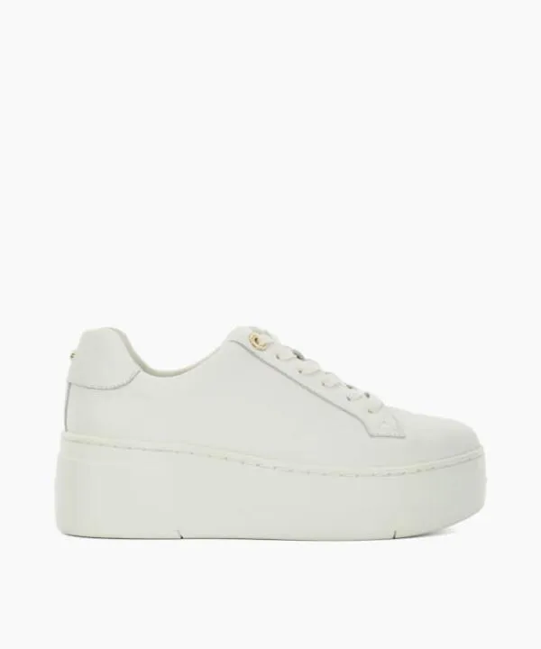 Dune London Trainers Episode White Lace Up Flatform Trainers Dune London White 8211 Women Dune London Trainers Episode White Lace Up Flatform Trainers Dune London White 8211 Women