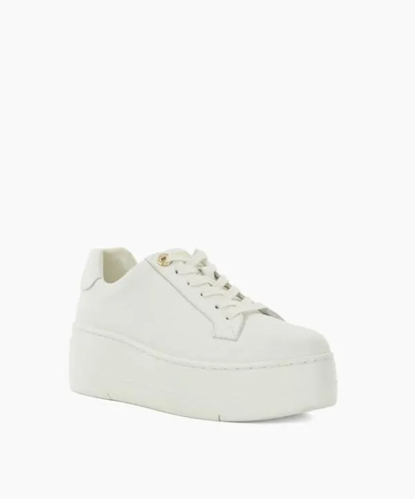 Dune London Trainers Episode White Lace Up Flatform Trainers Dune London White 8211 Women Dune London Trainers Episode White Lace Up Flatform Trainers Dune London White 8211 Women