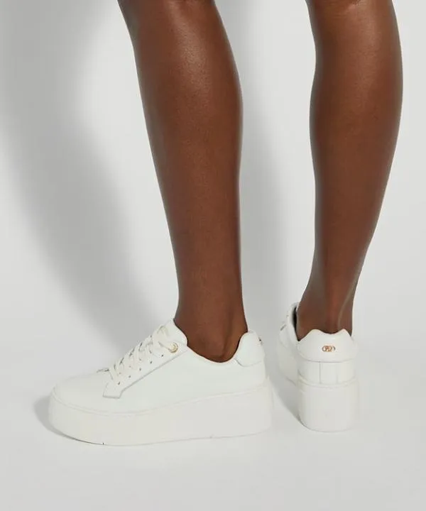 Dune London Trainers Episode White Lace Up Flatform Trainers Dune London White 8211 Women Dune London Trainers Episode White Lace Up Flatform Trainers Dune London White 8211 Women