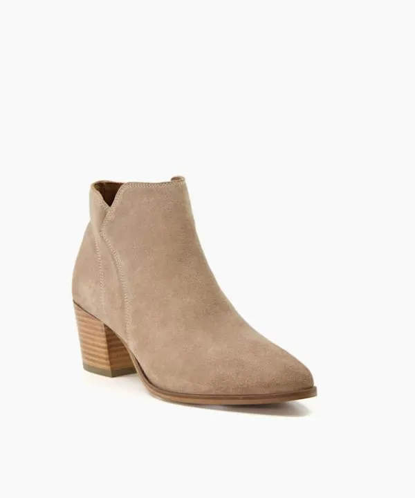 Dune London Western Cowboy Boots Parlor Sand Wide Fit Suede Ankle Boots Dune London Neutral 8211 Women