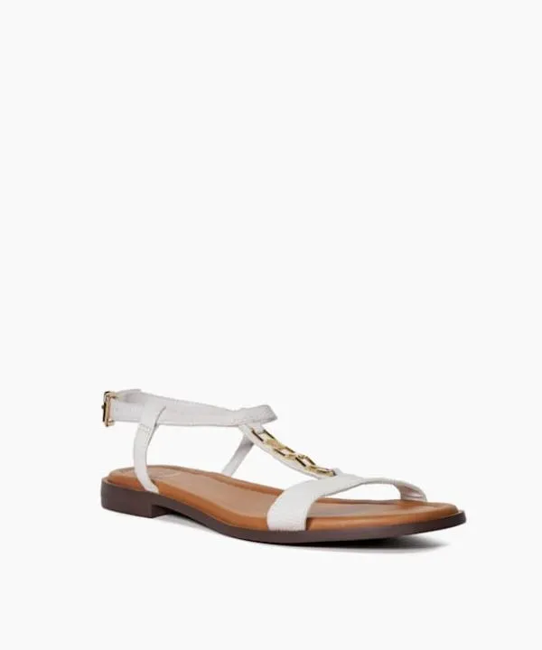 Dune London White Sandals Lottys White Chain Detail CrocEffect Flat Sandals Dune London White 8211 Women Dune London White Sandals Lottys White Chain Detail CrocEffect Flat Sandals Dune London White 8211 Women