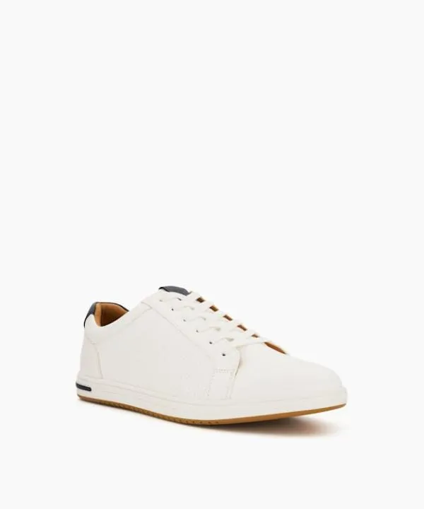 Dune London White Shoes Tezzy White Perforated LaceUp Trainers Dune London White 8211 Men Dune London White Shoes Tezzy White Perforated LaceUp Trainers Dune London White 8211 Men