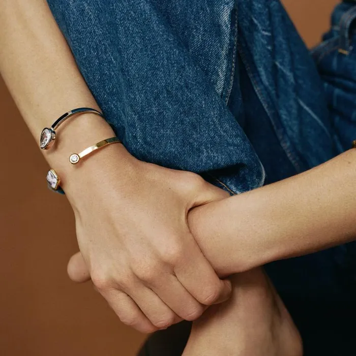 Emerald Cut Crystal Hinge Cuff Bracelet Stainless Steel Gold Women Alex And Ani Easter Emerald Cut Crystal Hinge Cuff Bracelet Stainless Steel Gold Women Alex And Ani Easter