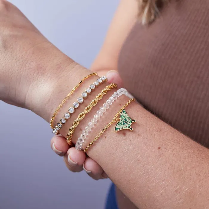 Emerald Swallowtail Butterfly Charm Bracelet Gold Women Alex And Ani Growth New Beginnings