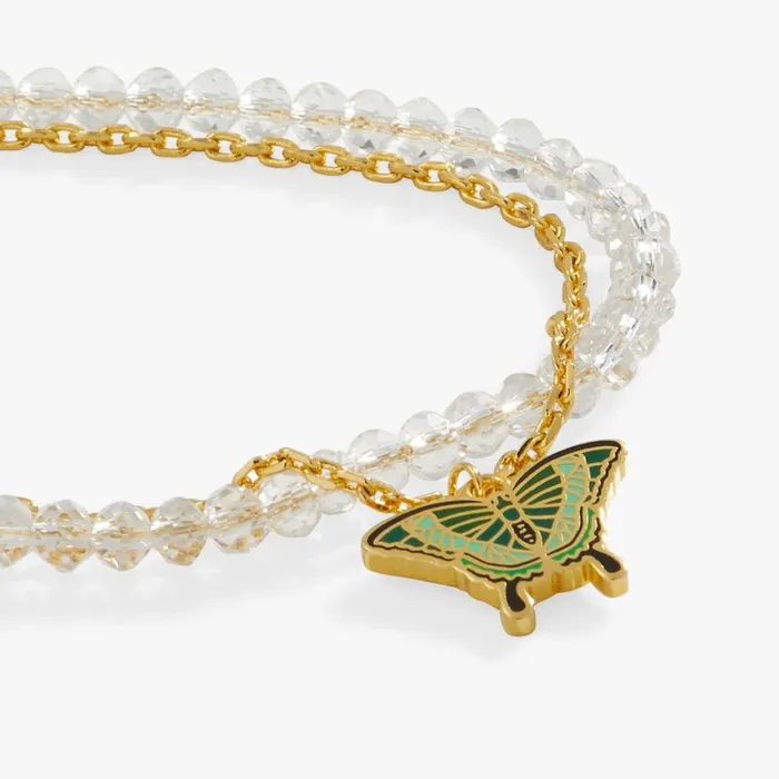 Emerald Swallowtail Butterfly Charm Bracelet Gold Women Alex And Ani Growth New Beginnings