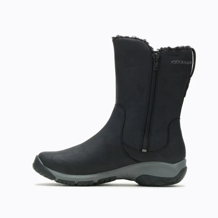 Encore 4 Tall Zip Polar Waterproof Wide Width Black Women Merrell Boots
